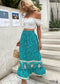 Boho Skirts in Blue Love in Mist For Women